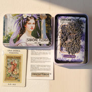 Lavender Soap 170 Gr./6 Oz. in the original 19th century style elegant packaging.