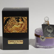 Lavender perfumed candle 250 ml, in XIX century style  diamond glass jar