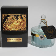 Sea Breeze perfumed candle 250 ml, in XIX century style  diamond glass jar