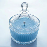 Sea Breeze perfumed candle 250 ml, in XIX century style  diamond glass jar