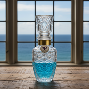 Aromatic Sea Breeze Home Essence in an original XIX century style diamond glass jar, as was customary in the 19th century.