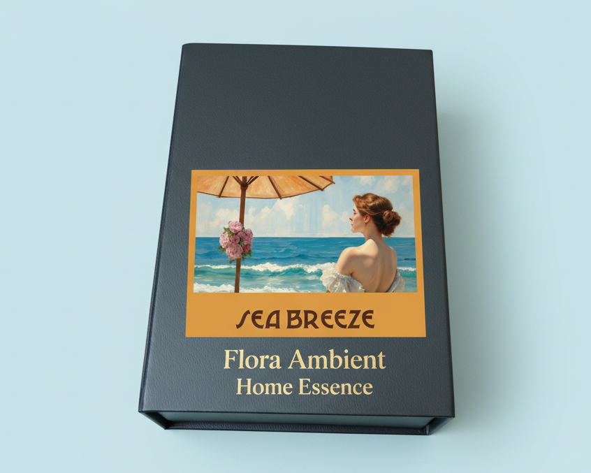 Aromatic Sea Breeze Home Essence in an original XIX century style diamond glass jar, as was customary in the 19th century. (Copia)