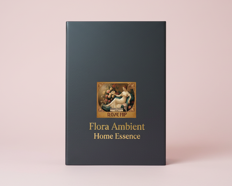 Aromatic Rose Home Essence in an original XIX century style diamond glass jar, as was customary in the 19th century.