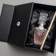 Aromatic Rose Home Essence in an original XIX century style diamond glass jar, as was customary in the 19th century.