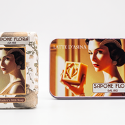 Donkey’s Milk  Smooth Soap 170 Gr./6 Oz  in the original 19th century style elegant packaging.