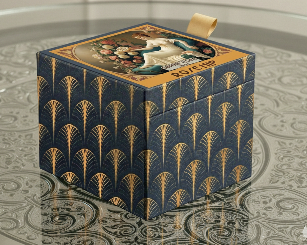 Rose perfumed candle 250 ml, in XIX century style  diamond glass jar