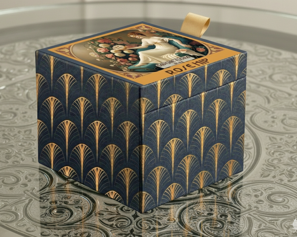 Rose perfumed candle 250 ml, in XIX century style  diamond glass jar