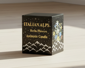 Italian Alps Herbs and Flowers Aromatic Candle 250 ml - 80x80x80 mm