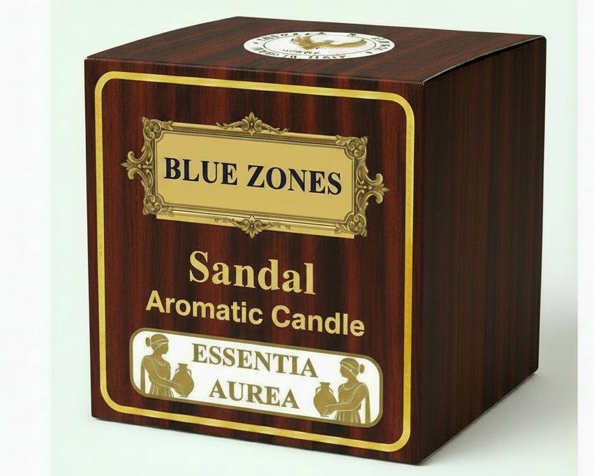 Sandalwood Exciting Handmade Aromatic Candle.  250 ml  Square 80x80x80 mm