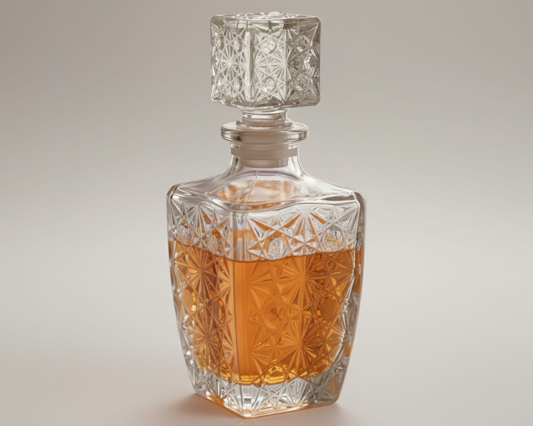Aromatic Orange Blossom Home Essence in an original XIX century style diamond glass jar, as was customary in the 19th century.