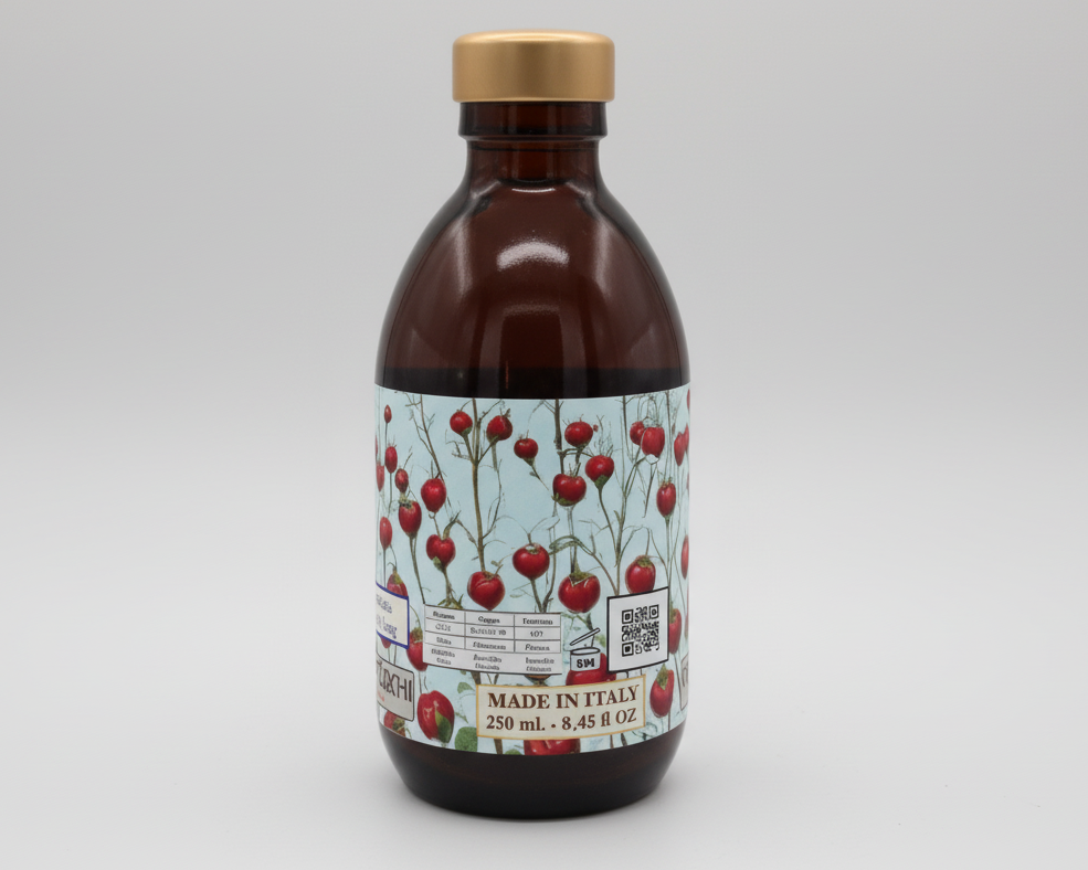 Rose Perfumed Water 250 ml  in an original 19th-century glass bottle.