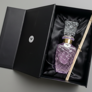 Aromatic Jasmine Home Essence in an original XIX century style diamond glass jar, as was customary in the 19th century.
