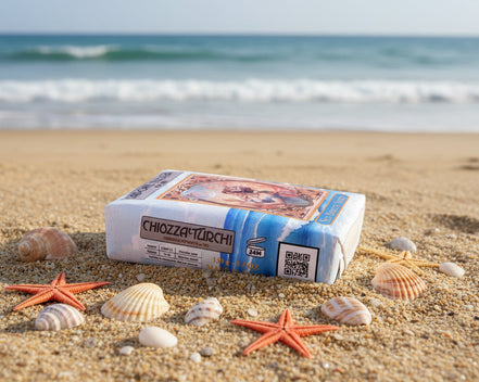 Sea Breeze Soap 170 Gr./6 Oz  in the original 19th century style luxurious packaging.