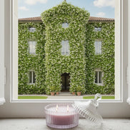 Jasmine Gardens perfumed candle 250 ml, in XIX century style  diamond glass jar