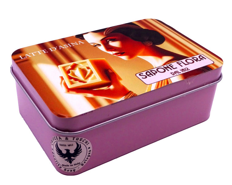 Donkey’s Milk  Smooth Soap 150 gr.  in the original 19th century style elegant packaging.