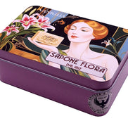 Vanilla Soap 170 Gr./6 Oz  in the original 19th century style luxurious packaging.